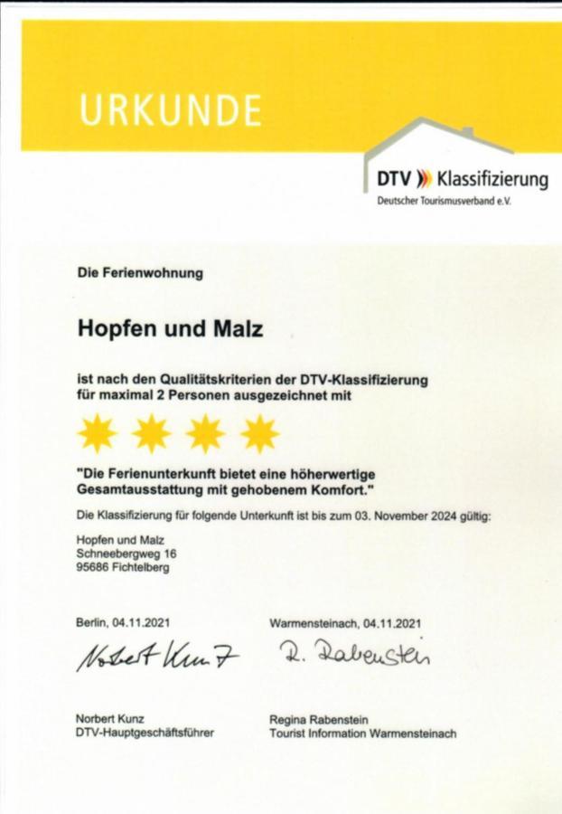 Ferienwohnungen Hopfen Und Malz Fichtelberg Exteriör bild