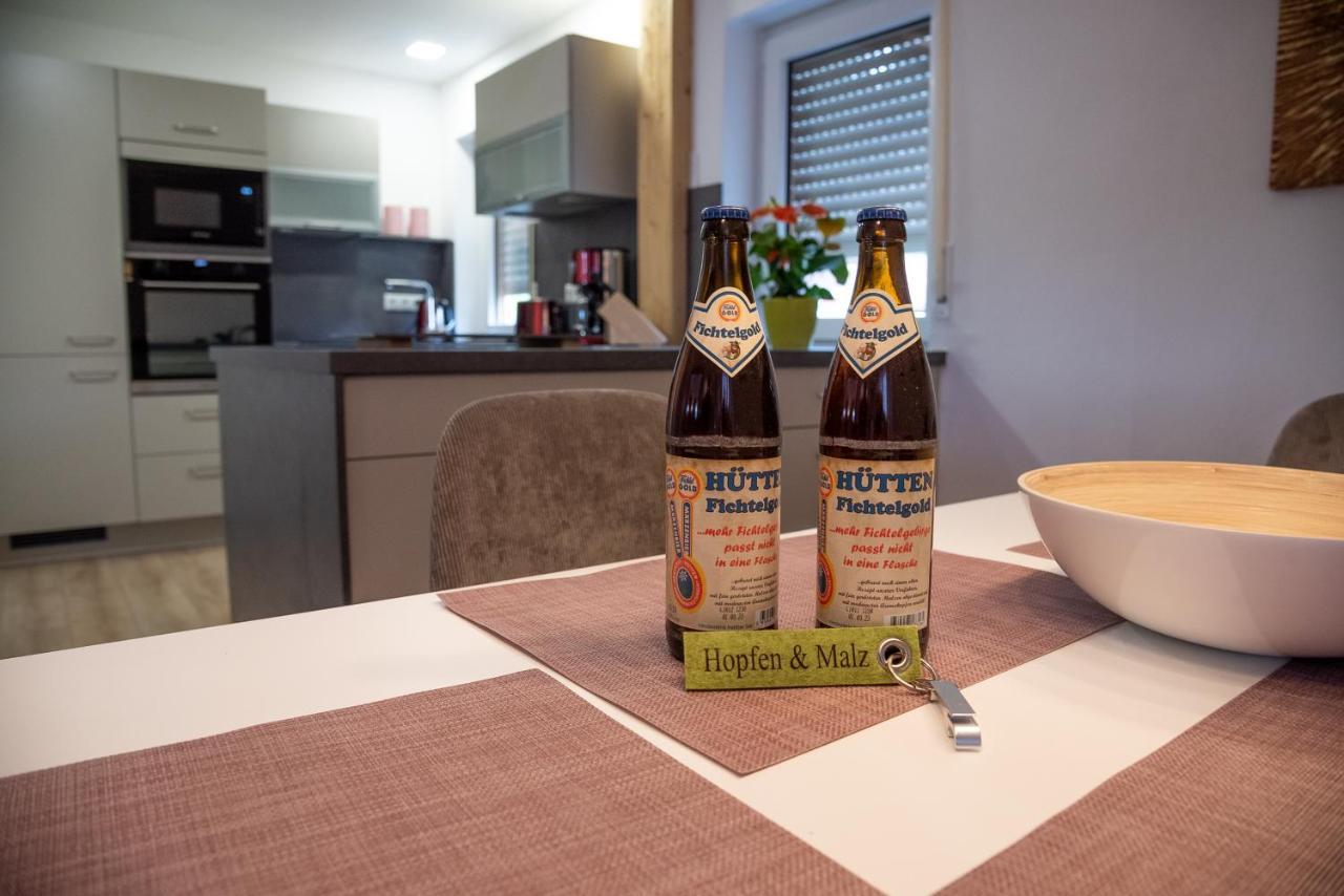 Ferienwohnungen Hopfen Und Malz Fichtelberg Exteriör bild