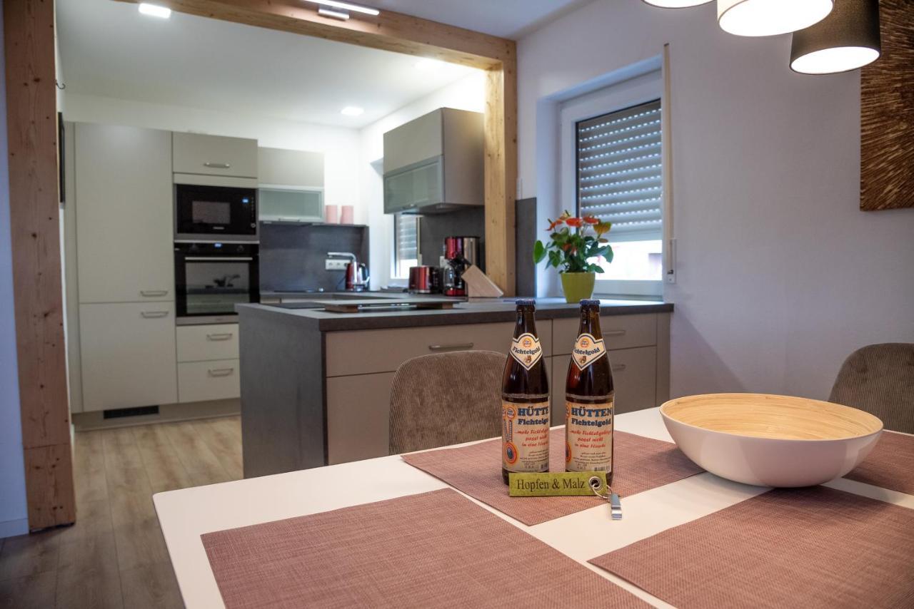 Ferienwohnungen Hopfen Und Malz Fichtelberg Exteriör bild