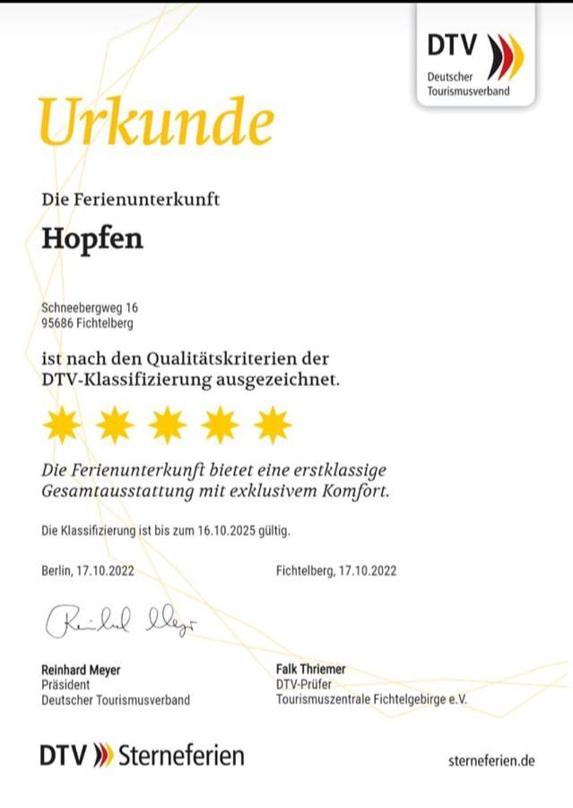 Ferienwohnungen Hopfen Und Malz Fichtelberg Exteriör bild